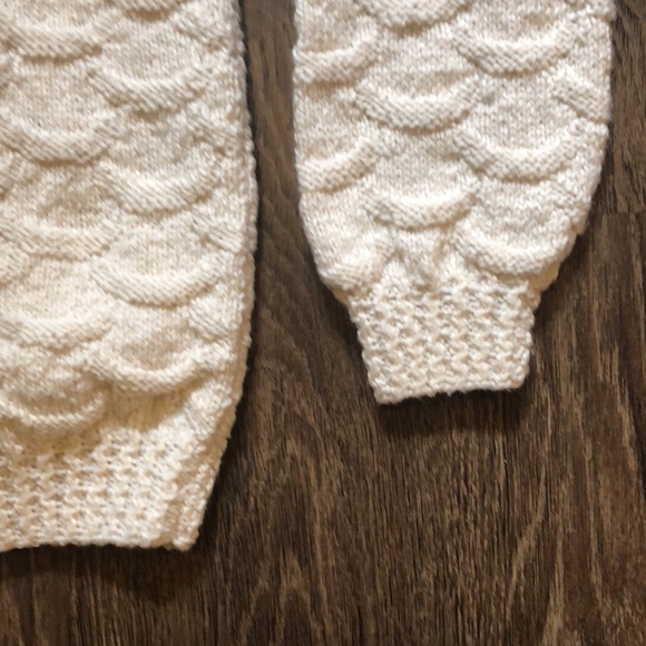 Vintage Hand Knit Zip Up Sweater - Picture 9 of 12